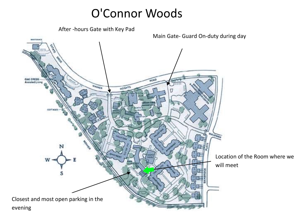 OConnor Woods marking West Hall